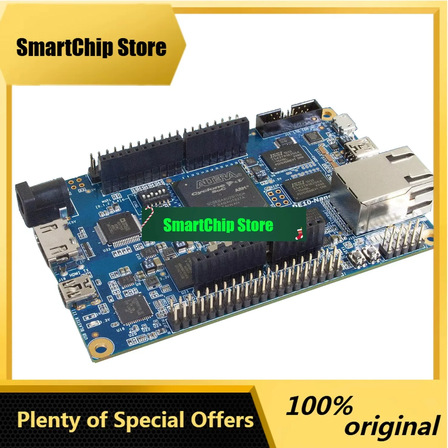 SmCpDE10-nano FPGA Development Board Altera CycloneV SoC Dual-core ARM Cortex-A9 With ADC G-Sensor Ethernet HDMI-compatible Ardu