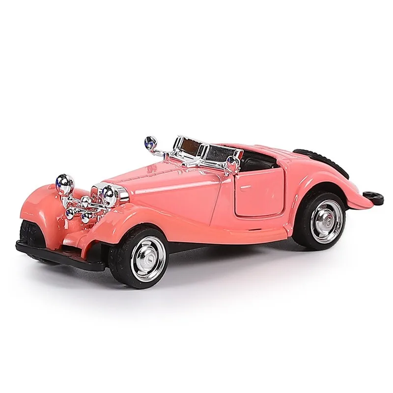 1: 32 Die Casting Model Alloy Open Top Vintage Car Model Children\'s Toy Car Ornament Boy\'s Birthday Gift