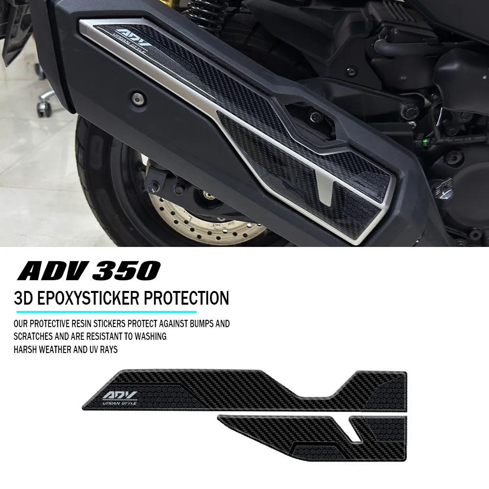 

For ADV 350 ADV350 2024- Muffler Protection Accessories Motorcycle Decal 3D Sticker