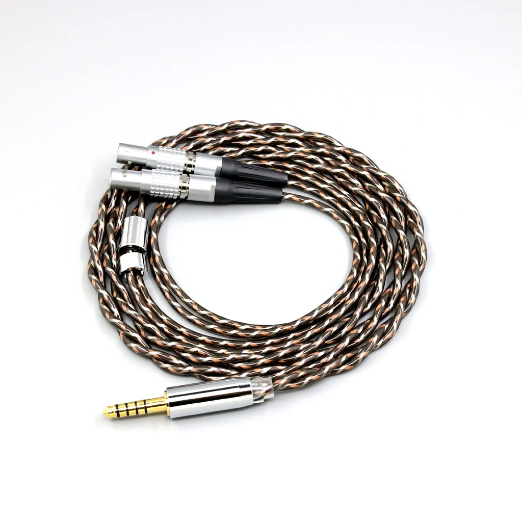 

7n OCC 25AWG Litz Shielding HIFI Earphone Cable For Focal Utopia Fidelity Circumaural Headphone Headset 8888