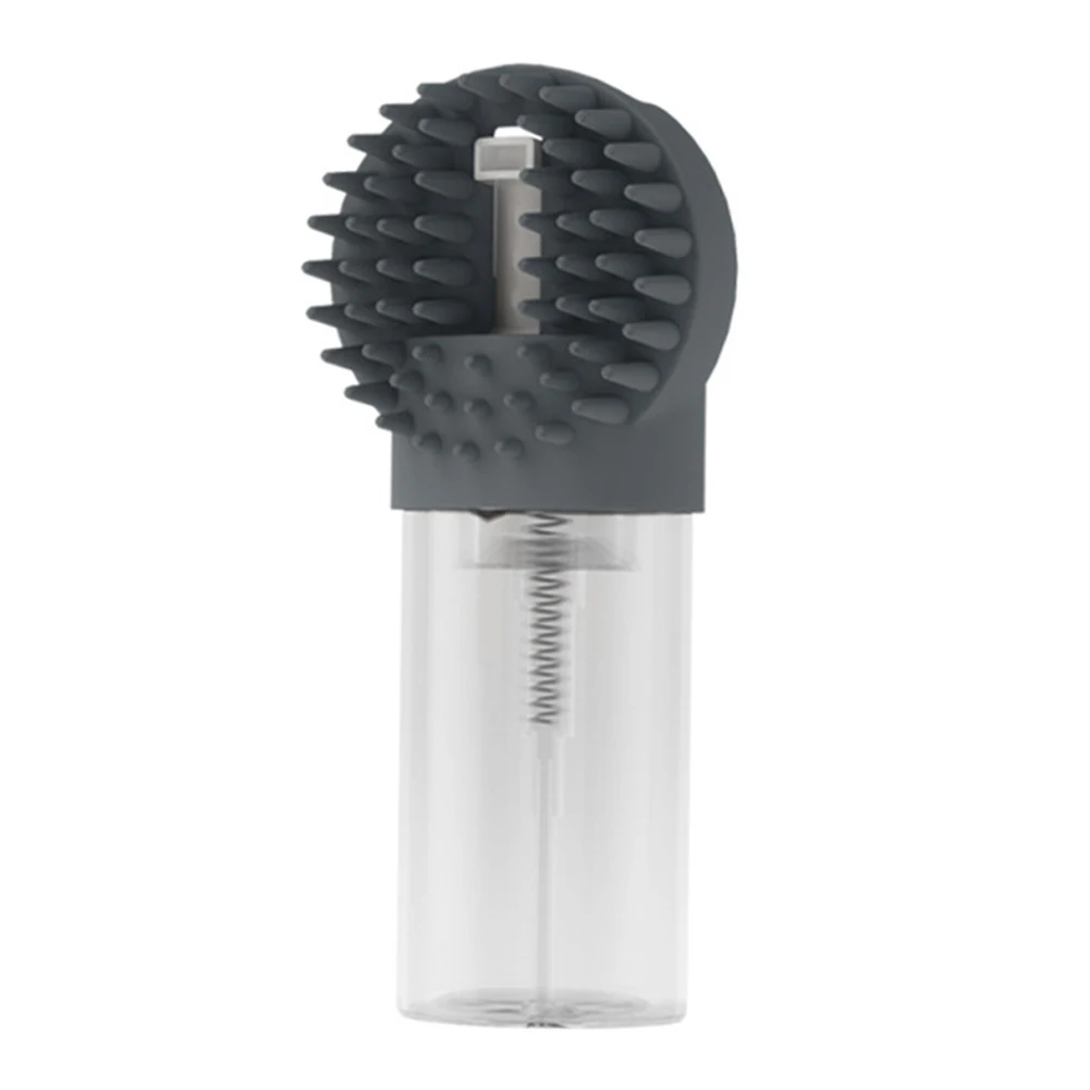 

Gray Massage Brush For Pets Comfortable Grip Handle Easy To Clean Design Gentle Massage For Pets Lightweight And Portable