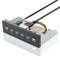 2-4 Ports USB 3.0 2.0 Front Panel Optical Drive Bracket 5.25inch Metal Computer PC Case USB HUB Expansion Adapter Cable Splitter
