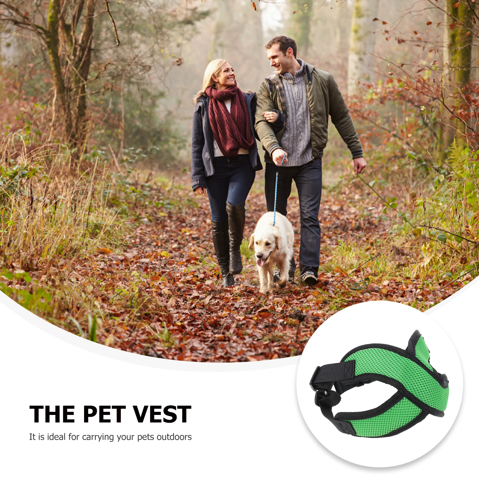 

Breathable Dog Vest Retractable Traction Adjustable Walking Breathable Dog Vest Pet Puppy Chest Carrier Durable Nylon