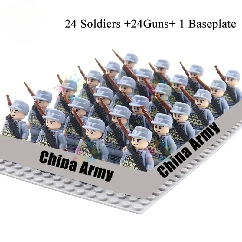 World War II troops, the United States, the Soviet Union, China, British soldiers, action figures, children's toys.