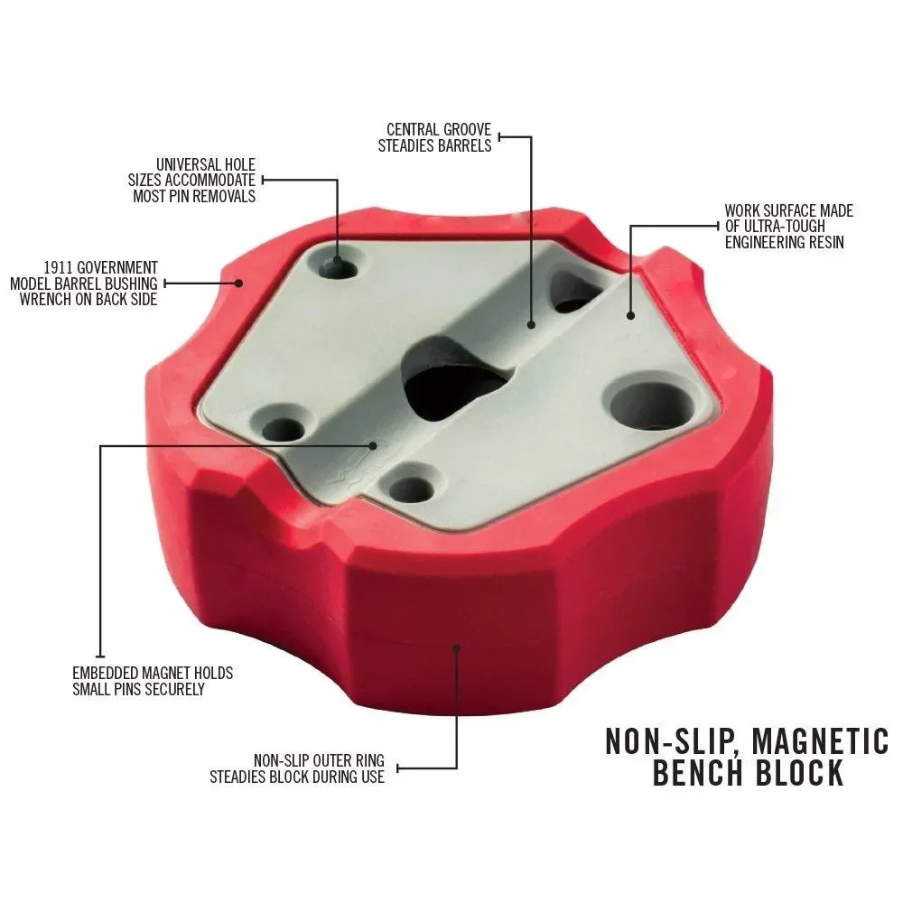 Universal Gunsmithing Bench Block 1911 Non-Slip Non-Marring Toy Gun Reassemble Repair Tools
