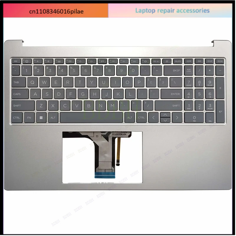 NEW For HP 15-FD 15T-FD 15-FC 15Z-FC US/Latin Keyboard Laptop Palmrest Upper Cover Case Backlit N36753-001