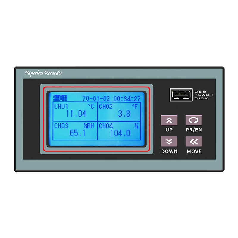 

KH200 Digital Temperature Humidity Thermo Multi-channel Temperature Data Logger Thermocouple Data Recorder