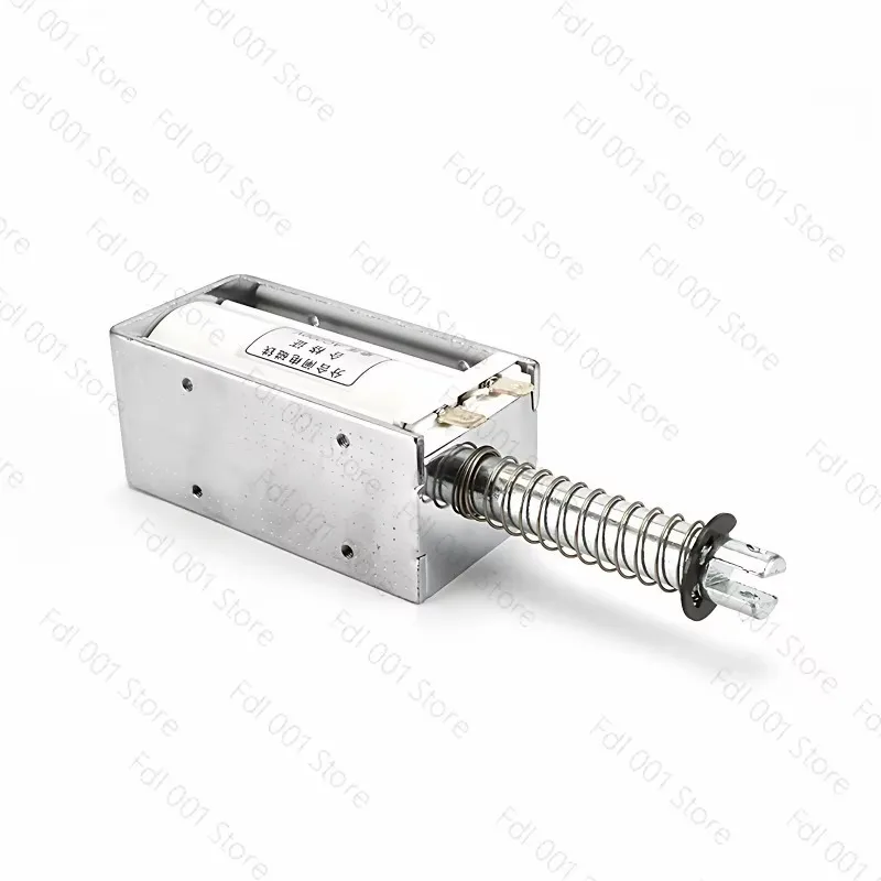 60MM Long Stroke Push‑Pull Solenoid Electromagnet 15KG Thrust Force 24V 220V for Industrial Automatic Control Use