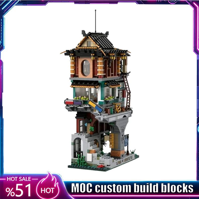 2171PCS City Neighborhood Connection Building Architecture MOC Model Building Blocks DIY Assembly Educational Toy Birthday Gift