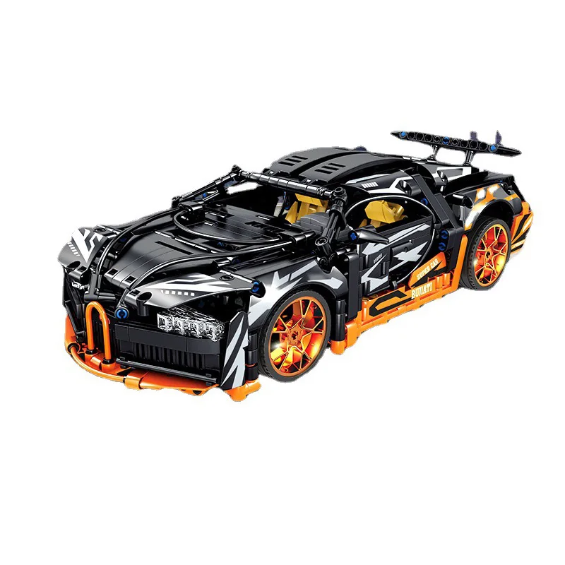 Bloco de construção técnico escala 1:14 bugattis supercar chiron veículo tijolo rádio 2.4ghz controle remoto super esporte carro rc brinquedo