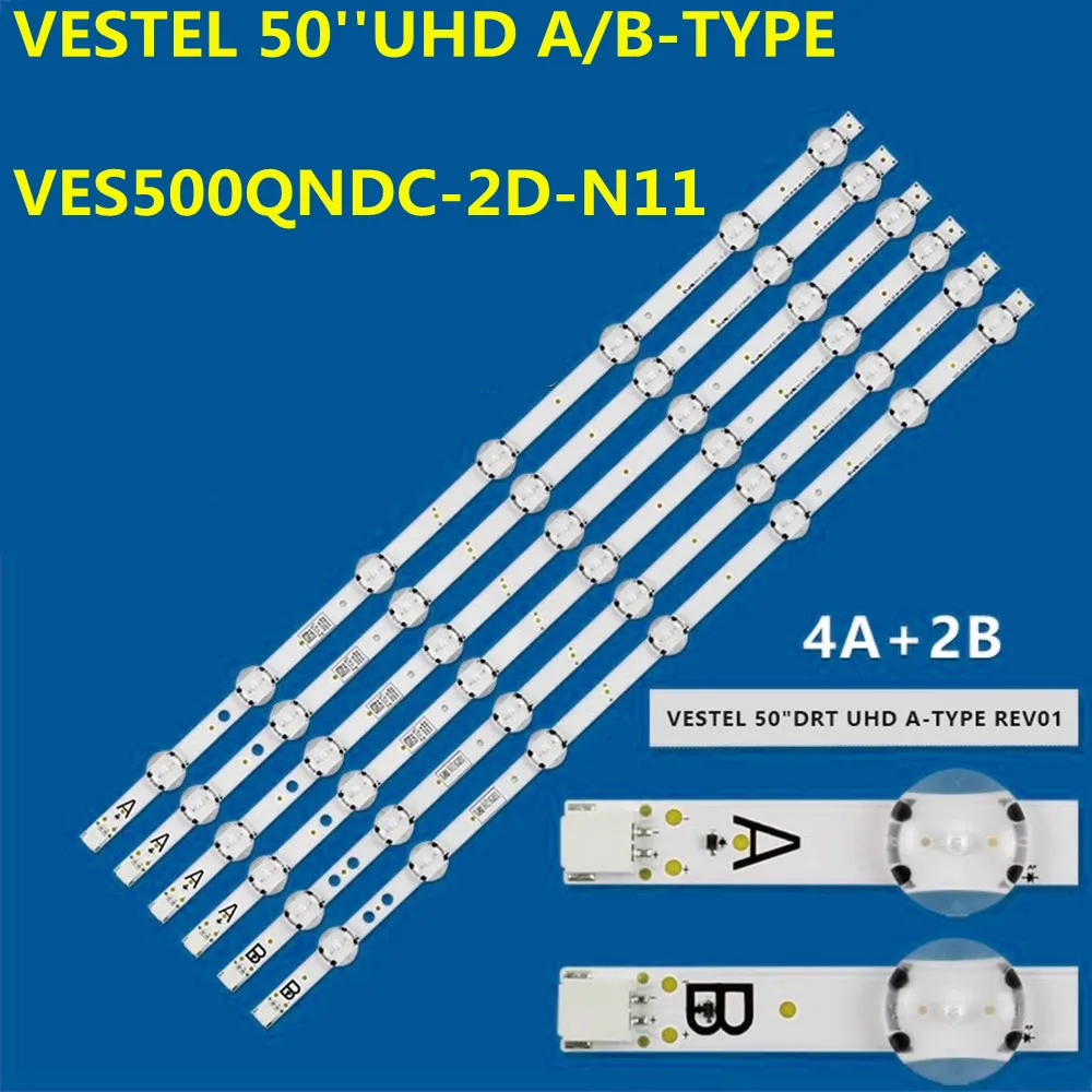

5set LED Backlight Strip For VES500QNDC-2D-N11 N12 U11 N14 17DLB50NER1-A B 50HK6T74U 50A04USB 50A08USB P50US0956A P50US2236A