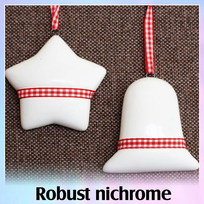 حلقات القفز السلكية من نيتشروم عالية الحرارة ، على شكل حرف R ، إبرة حرق معلقة ، خطافات للهواة ، سهلة الاستخدام ،