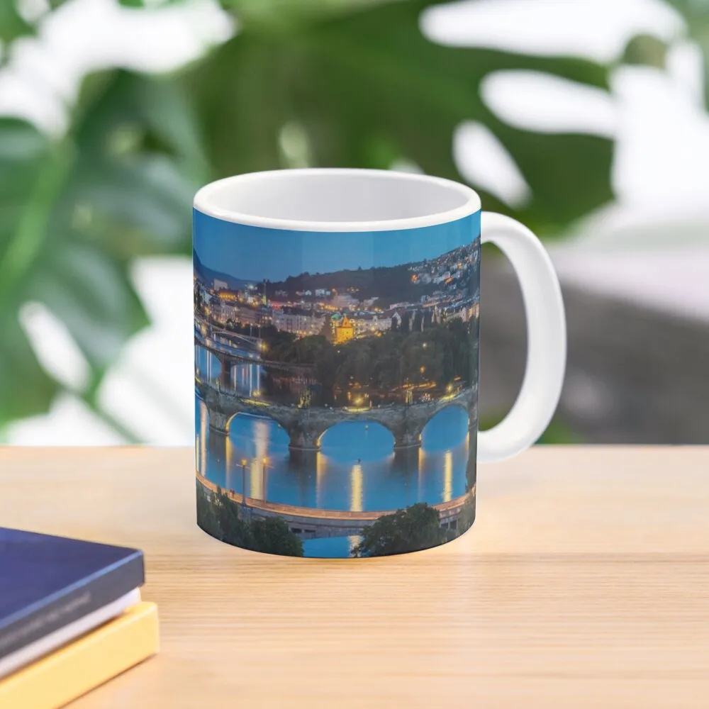 Prague Classic  Mug Coffee Gifts Photo Handle Round Simple Picture Printed Tea Design Cup Image Drinkware