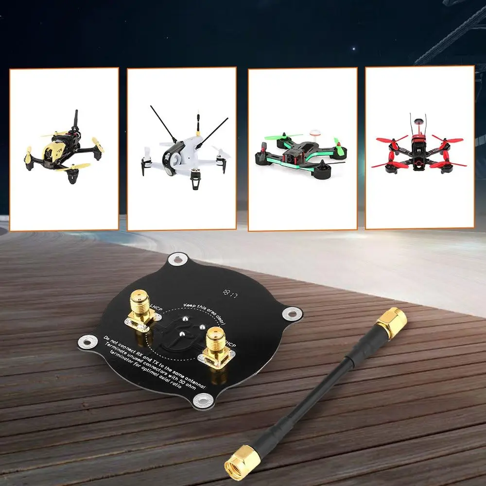 5.8GHz Triple Feed Patch Antenna High Gain Directional Circularly Polarized LHCP RHCP Antenna with 50ohm SM/A Load Terminator image 6