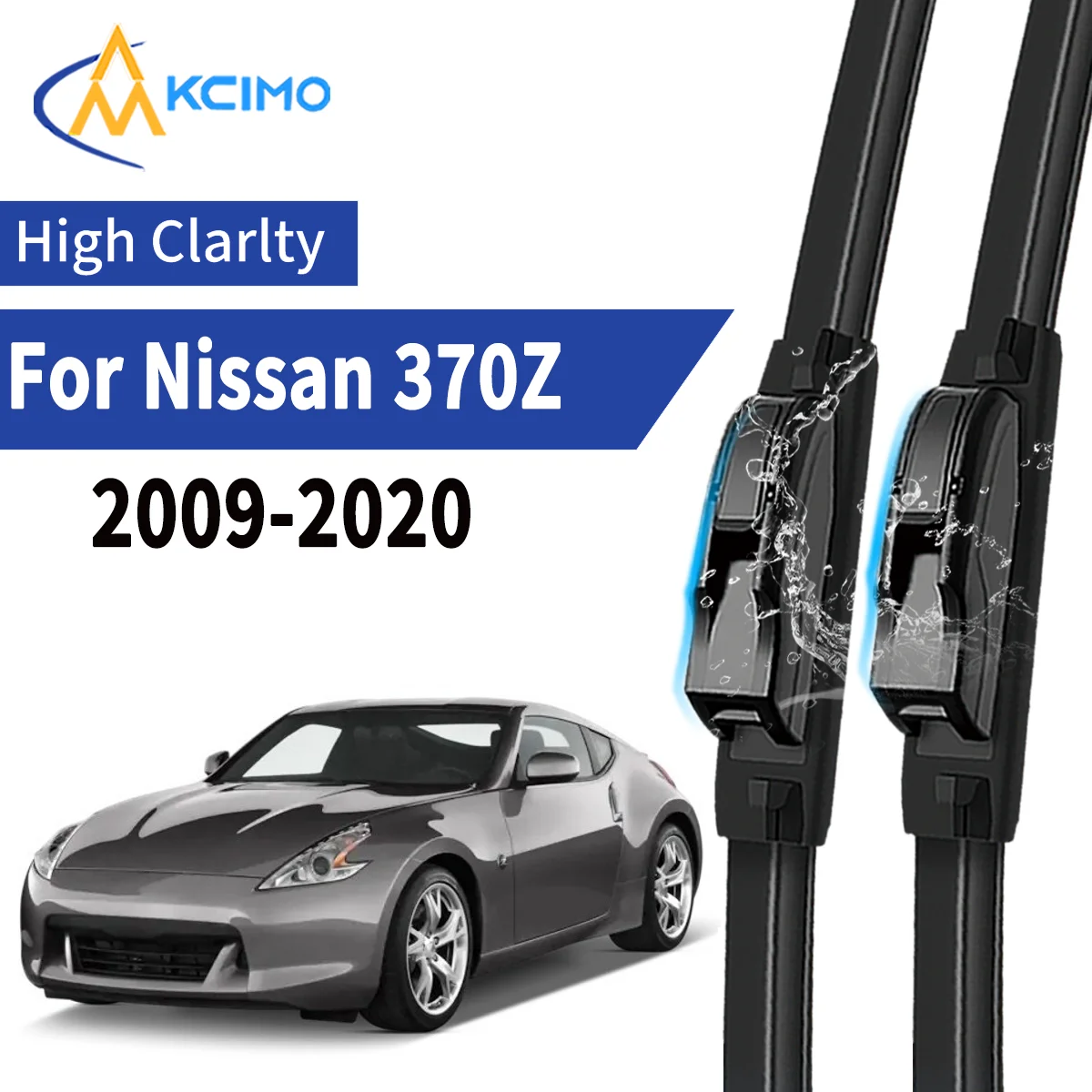 

2pcs Car Front Wiper Blades For Nissan 370Z Z34 09-20 Windscreen Windshield Wipers Silent Rubber Auto Accessories Replacement