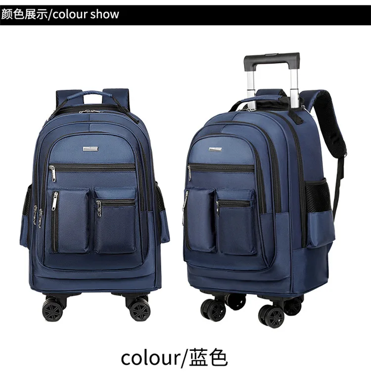 Business-Rucksack für den Außenhandel, Großer Multifunktionaler Doppel-Rucksack, Studentenrucksack, Leichtgewichtig – Detail 22