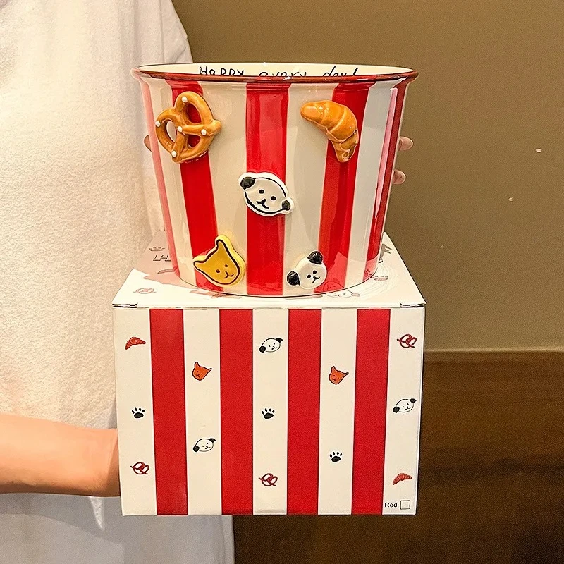 1 unidad, 1130ml, con embalaje de caja de regalo, cuencos de cerámica para sopa, aperitivos, fideos, pollo frito, papas fritas, palomitas de maíz, para uso doméstico.