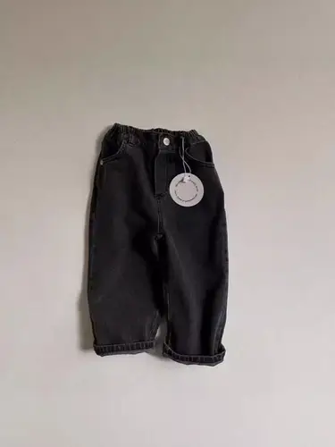 2026 Spring New Baby Denim Trousers Infant Girl Versatile Casual Pants Toddler Boy Fashion Jeans Kids Solid Loose Harem Pants - Image 2