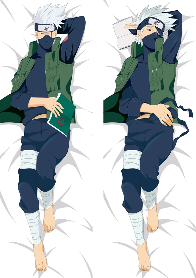 Anime Hatake Kakashi Peach Skin Dakimakura Pillow Case Cosplay Hugging Body Cartoon