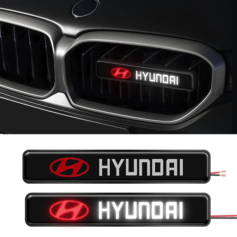 

LED Grille Light Front White Grille Warning Running Lamp Marker Blinker For Hyundai Veloster Elantra I30 I10 I20 Tuscani Ioniq