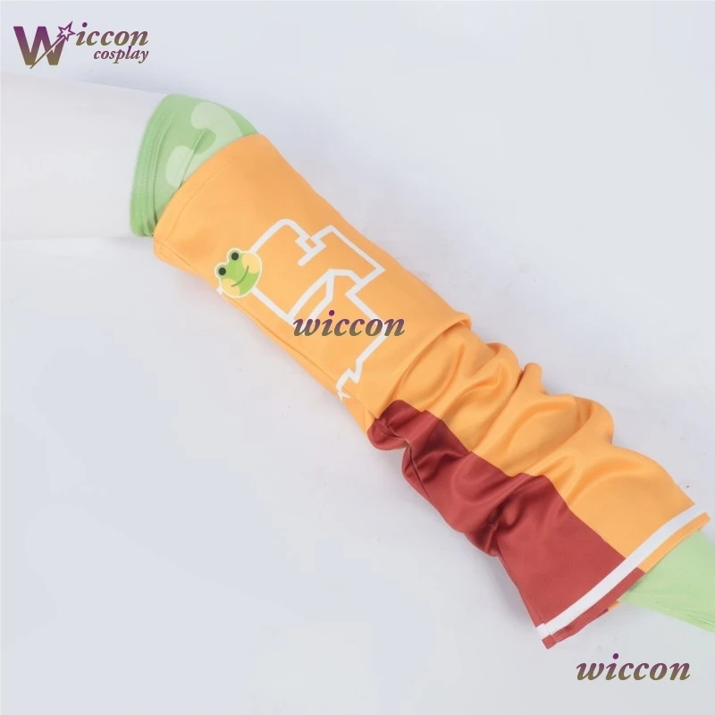 إنفينيتي نيكي تأثيري حلي شعر مستعار كرنفال الزي الضفدع موضة الأخضر فستان بتصميم بدلة معطف السراويل هالوين النساء الفتيات الملابس #6