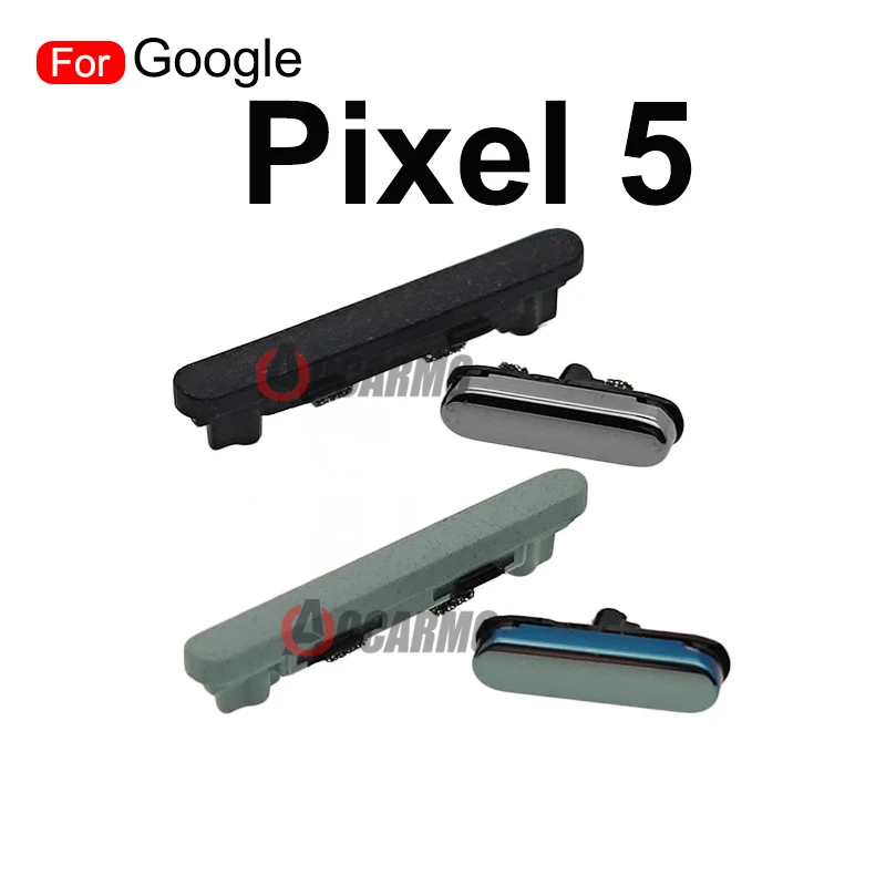 Green Black For Google Pixel 5 6 Pro Volume Up Down Power On Off Side Key Button Replacement Parts