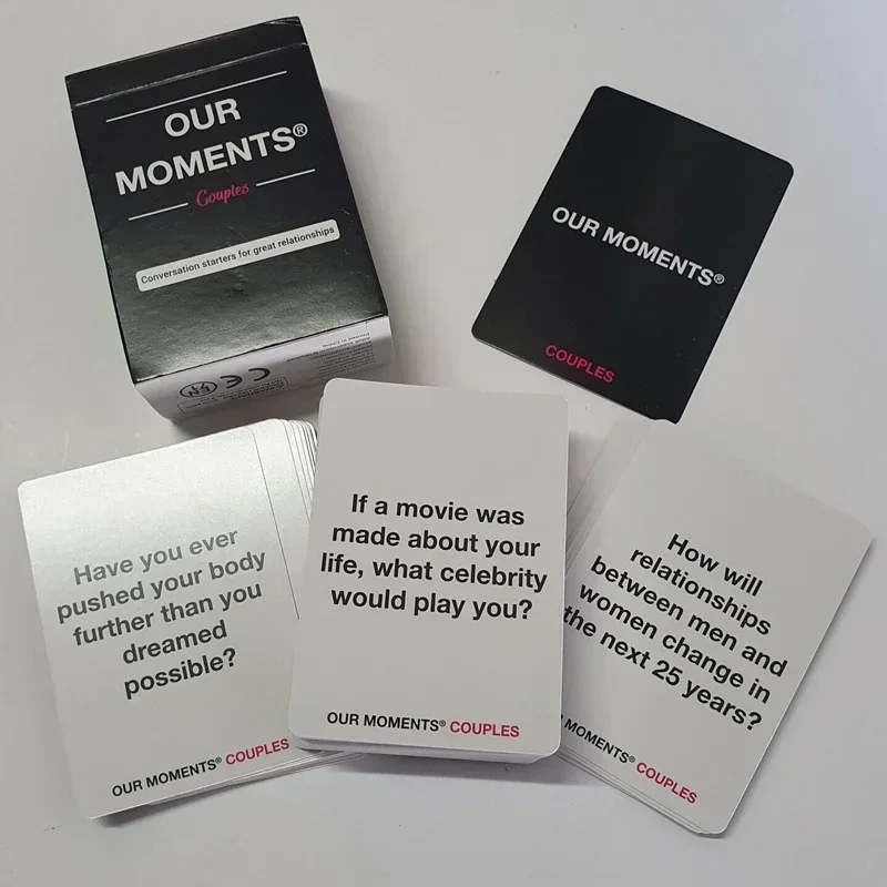 OUR MOMENTS Couples Card Game Conversation Starters for Great Relationship Board games