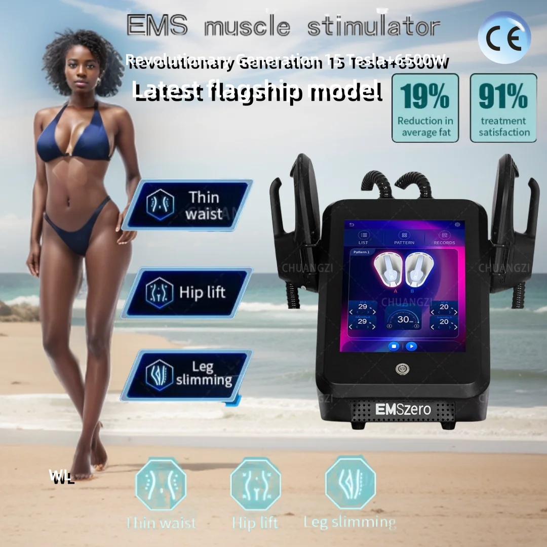 

EMSzero 6500W Machines EMS Body Slimming Sculpting Device Nova Electromagnetic Muscle Building Muscle Fat Burning Equipment 2025