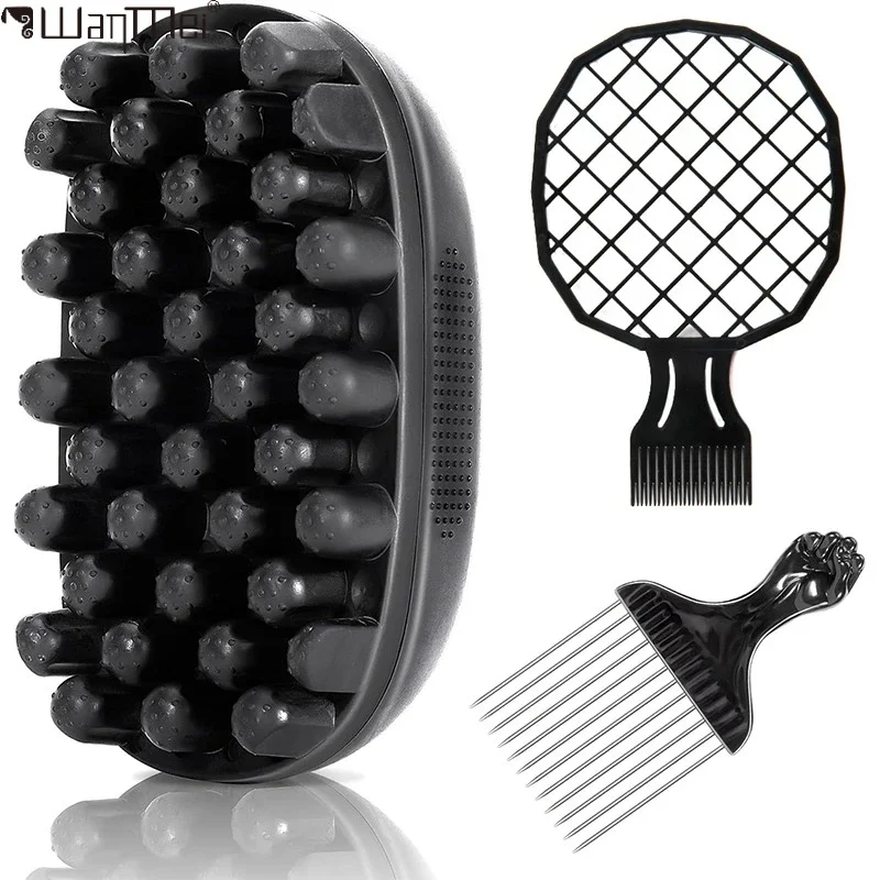 3PCS Washable Hair Styling Coils Soft Afro Curl Dreadlock Rollers for Women Men Hairstyle Salon Tools Hairdressing Accessories