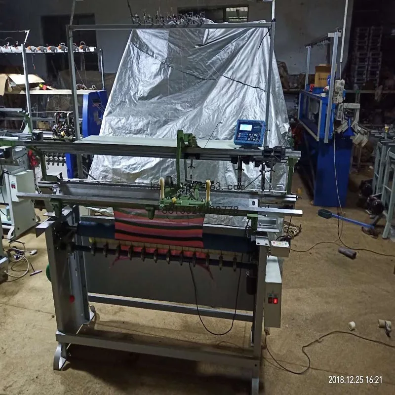 شبه التلقائي دليل اليد مدفوعة بالكامل الجاكار المحوسبة سترة طوق الكفة آلة الحياكة المسطحة #5