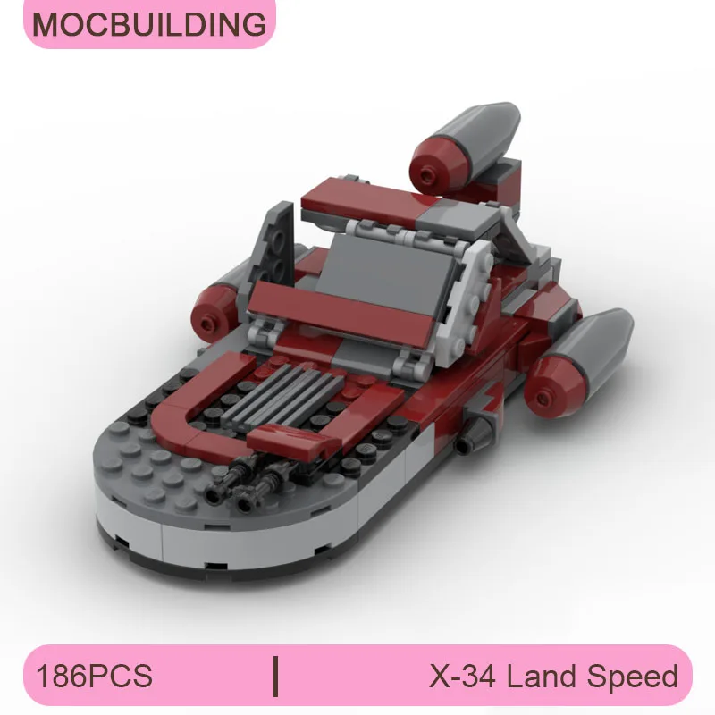 

MOC Building Blocks X-34 Land Speed Model DIY Assemble Bricks Space Collection Display Creative Educational Toys Gifts 186PCS
