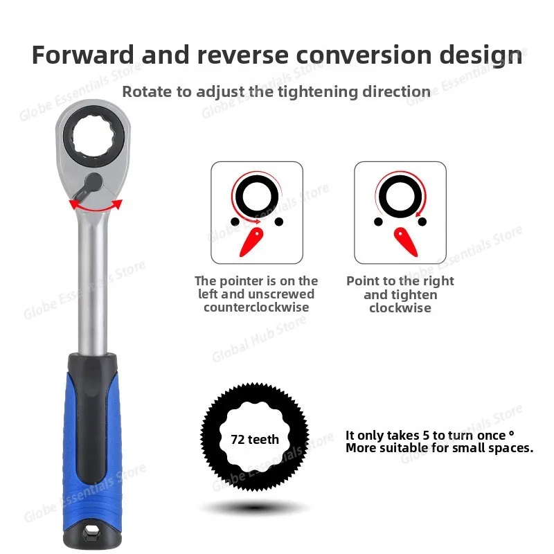 18PCS Suspension Shock Absorber Strut Nut Removal Tool Socket Kit Ratchet Wrench Nut Removal Tool For Automotive Maintenance