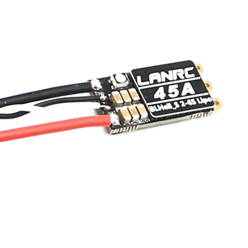 

LANRC 45A 35A BLHeli_S ESC 2-6S Lipo Бесщеточный электронный регулятор со светодиодной подсветкой DSHOT125/300/600 для пересекающих дронов