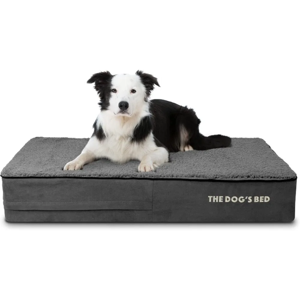 

Memory Foam Dog Bed, Large Grey,Pain Relief for Arthritis, Hip & Elbow Dysplasia, Calming, Waterproof Washable Cover