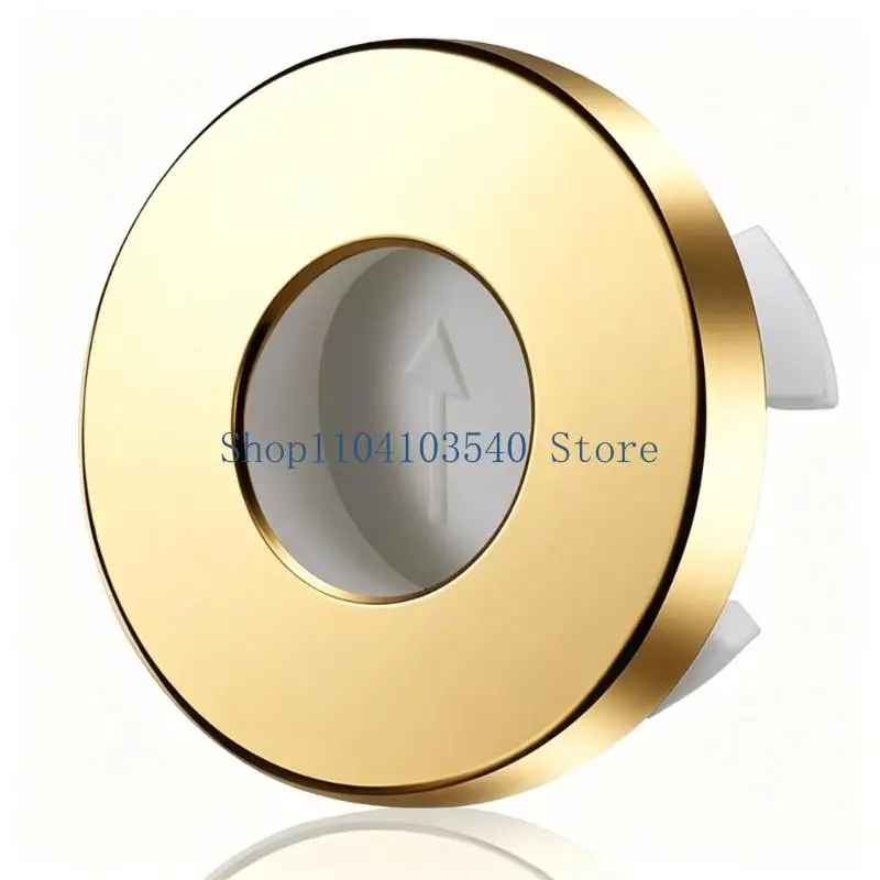 02DC Bathroom Sink Hole Trim Cover 22-24 mm Size, Brasses Press Overflow Rings