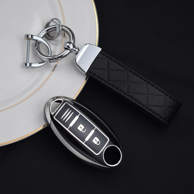 3 Buttons TPU Key Case Cover Shell Fob for Nissan Qashqai X-Trail T32 T31 Juke J10 J11 Kicks Tiida Pathfinder Note for Infiniti