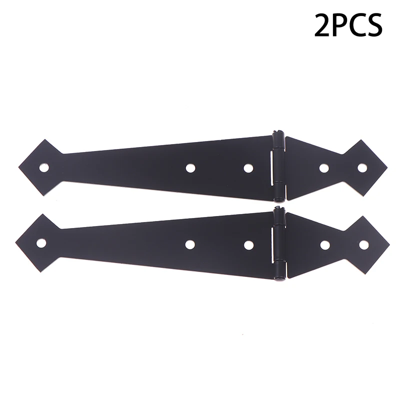 2PCS Furniture Cupboard Door Hinge Folding Black Iron Hinge For The Cabinet Door Durable Hardware Accessories For Home Use