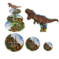 Dinosaur Birthday Party Decoration Cupcake Stand Donut Kids Dessert Holder Cake Baby Shower Cupcake Support