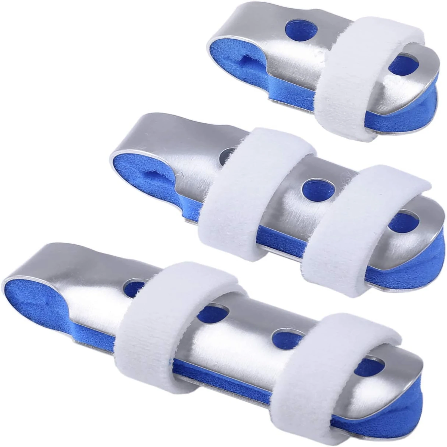 Soft, Comfortable Finger Splints for Enhanced Pain Relief from Painful Sprains, Strains, and Arthritis - Available in 3 Sizes fo