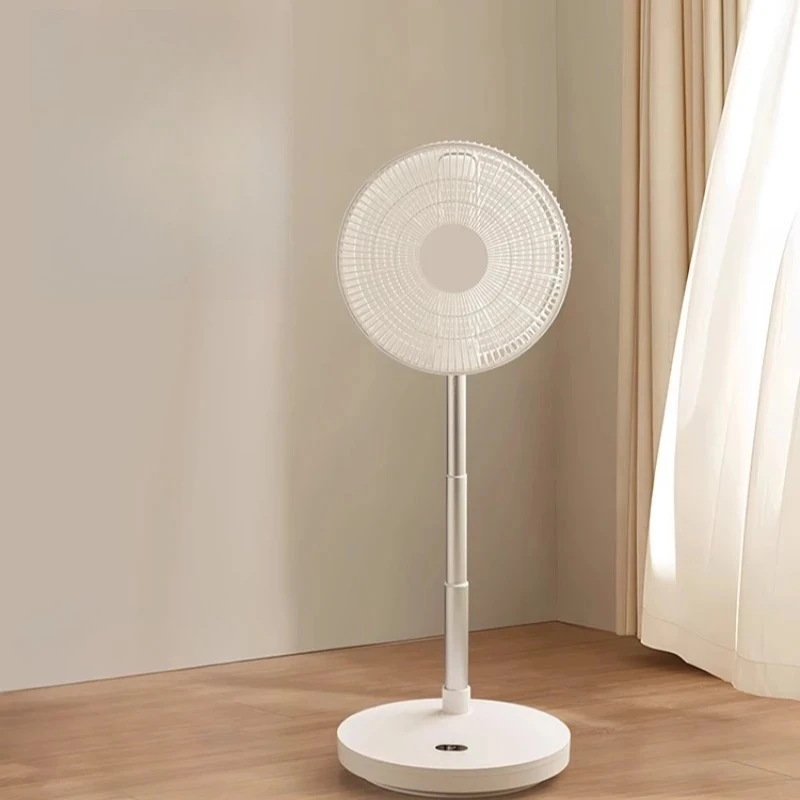 

Folding floor electric fan Desktop household dormitory Light sound telescopic large wind air circulation fan