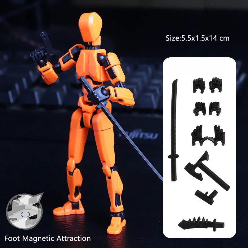 Mehrgelenkiger Beweglicher Formwandler-Roboter mit Magnetischer Anziehung, 3D-Gedruckte Schaufensterpuppe, 13 Actionfiguren, Spielzeug, Ornamente, Geschenke