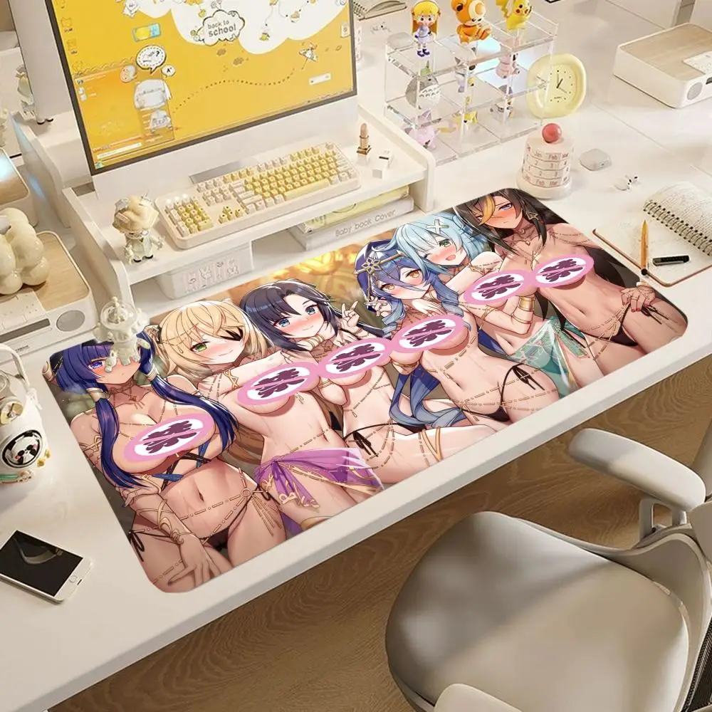Alfombrilla de ratón Naked Anime Girl, alfombrilla de ratón Sexy, alfombrilla de ordenador Hentai Xxl, alfombrilla de ratón con pechos, alfombra de teclado de Manga, alfombra de ratón japonesa