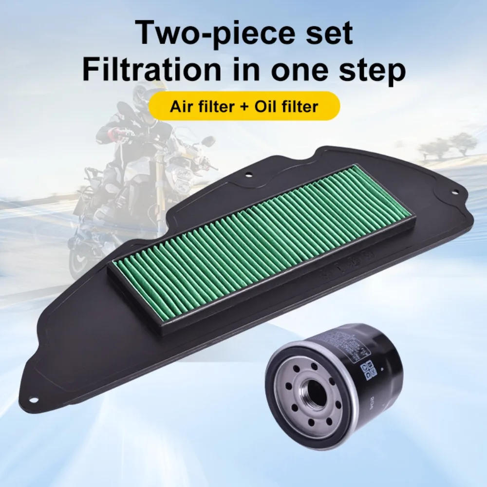 

650cc Motorcycle Air Filter 17210-KTW-900 Oil Filter Kit for Honda NSS300 Forza 2013-2016 SH300i ABS NF02 2007-2015