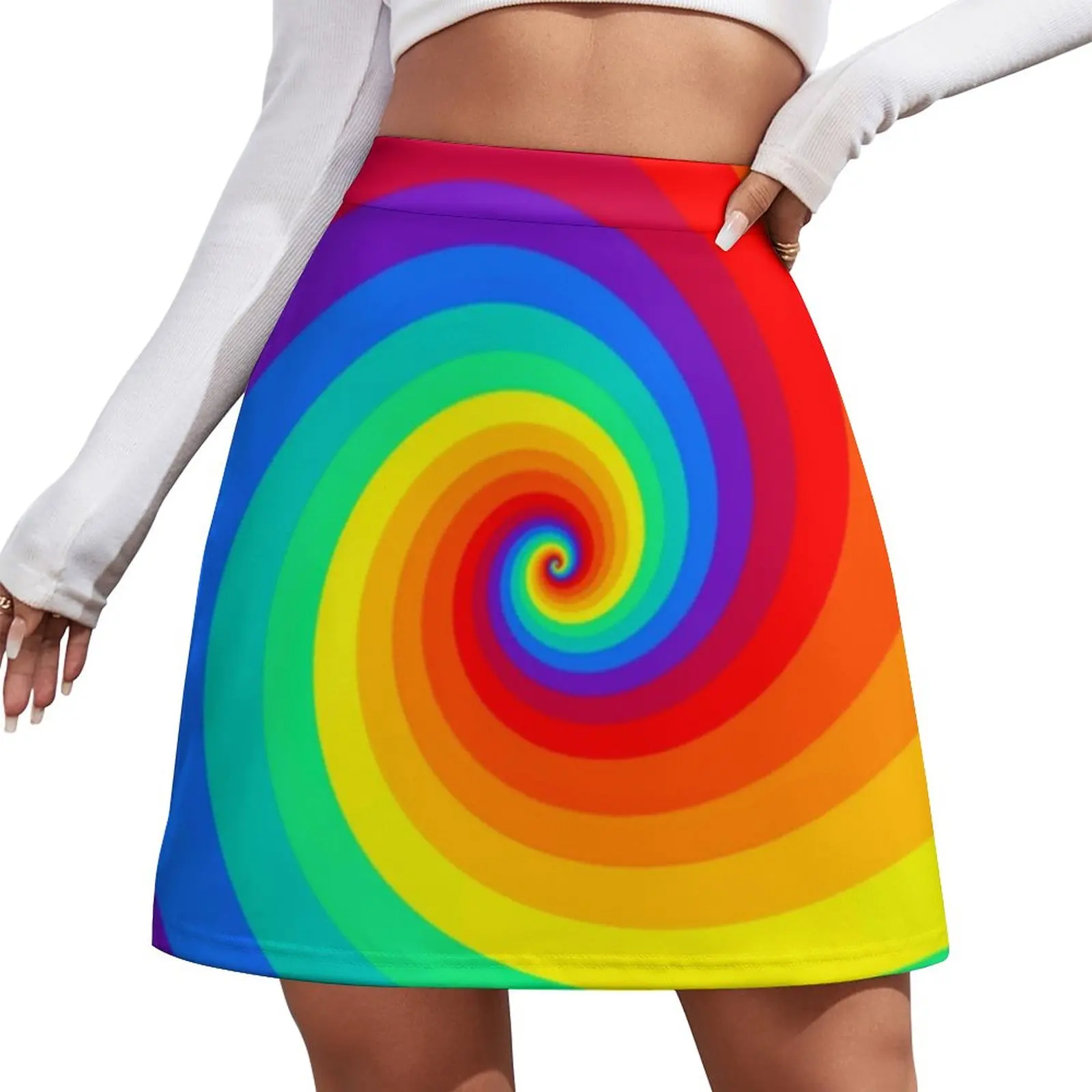 

Rainbow pride wave Mini Skirt skirts for womens 2023 Skort for women girls skirt