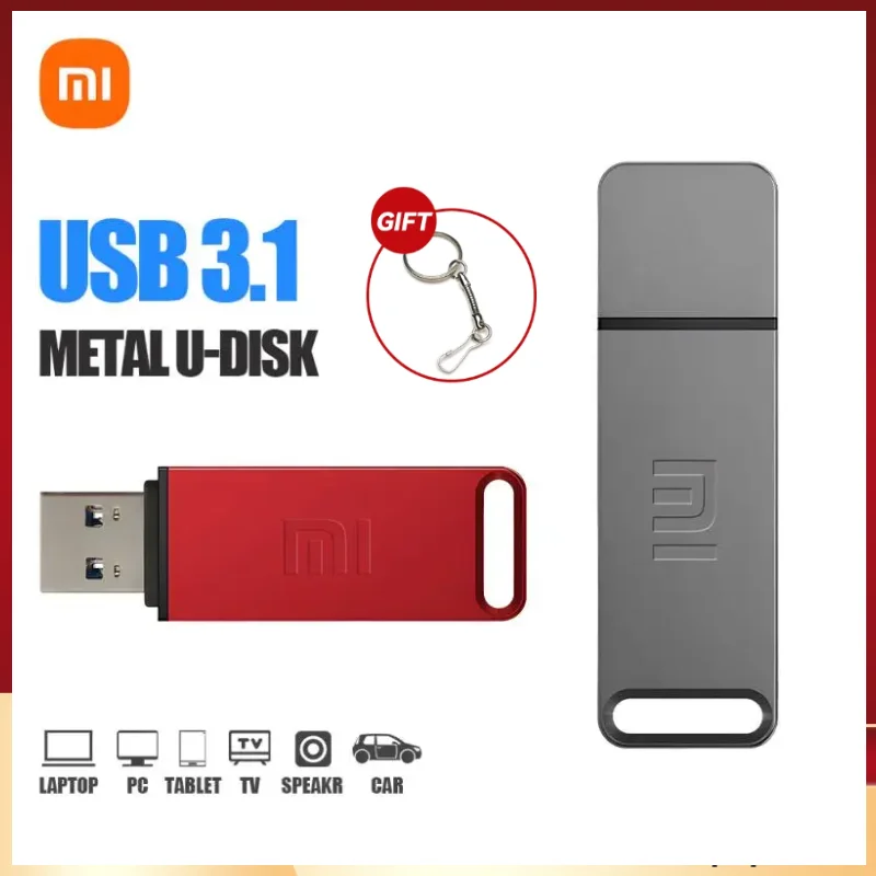 2024 XIAOMI Original USB 3.1 Pen Drive 2TB High-Speed Flash Drive 1TB Metal Waterproof USB Memory For Computer Storage Devices