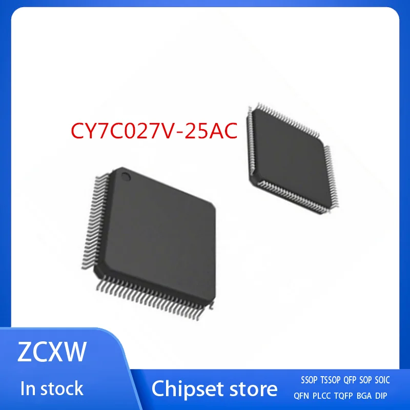 1PCS/LOT  NEW  CY7C027V-25AC CY7C027V-15AC CY7C027V-20AC  CY7C027V-25   CY7C027V-20 CY7C027V-15  TQFP-100