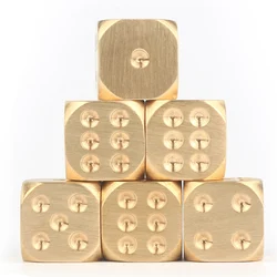 3PCS Pure Copper Dice Funny Games For Party Bar KTV Chess And Card Supplies Stress Relief Toys For Anxiety ADHD Adults