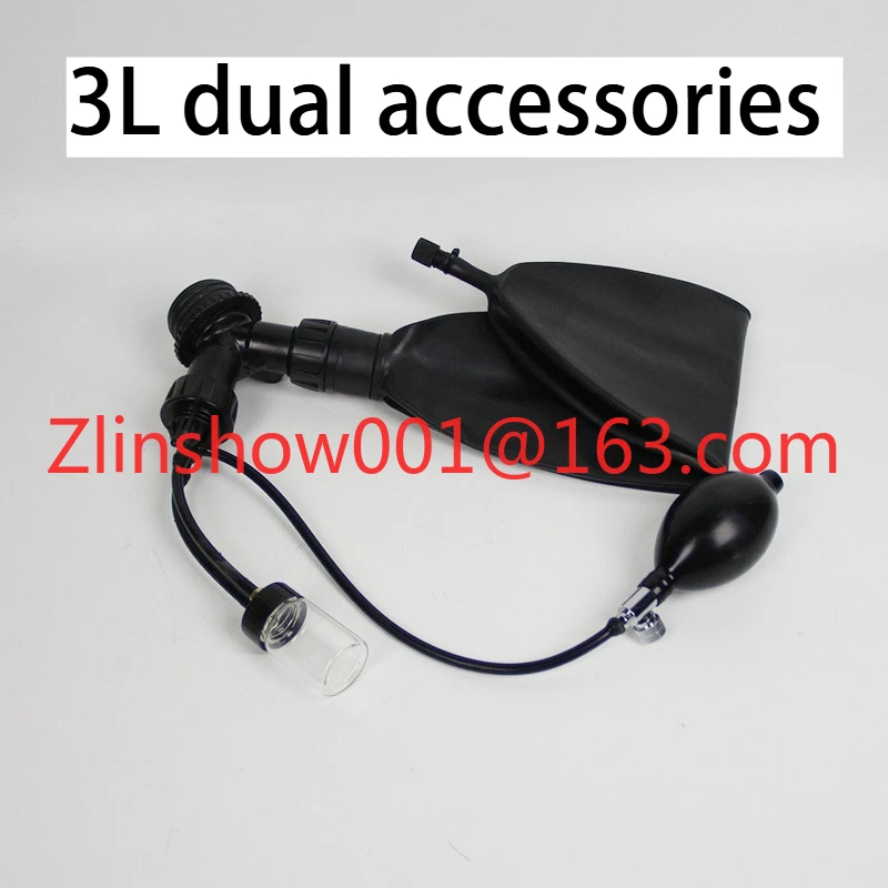 Latex inflatable breathing bag sac, choking breath restriction, control latex gas mask accessories latex mask