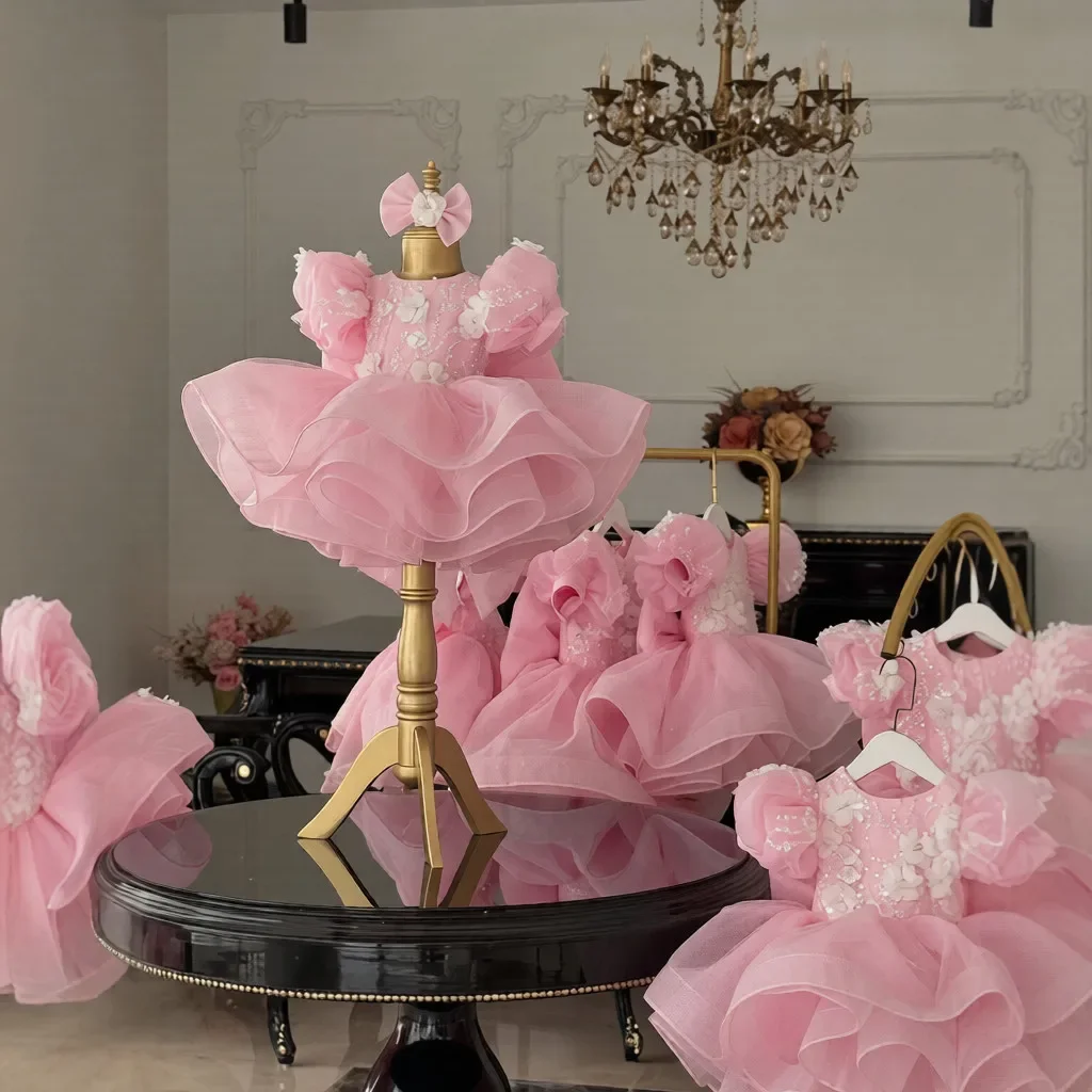 custom-flower-girl-dress-puff-sleeve-wedding-dress-kids-birthday-party-pageant-floral-tulle-gown-for-toddler-girls-فساتين-بنات