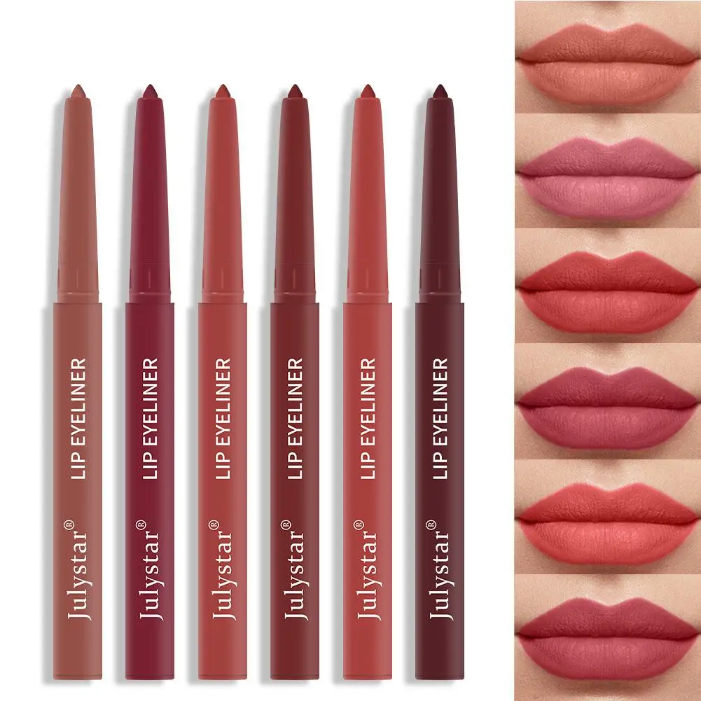 Penna per rossetto opaco in velluto 2 in 1 Cosmetici duraturi impermeabili Tazza per labbra naturale alta Matita pigmentata antiaderente Lucidalabbra Liner Y2K1